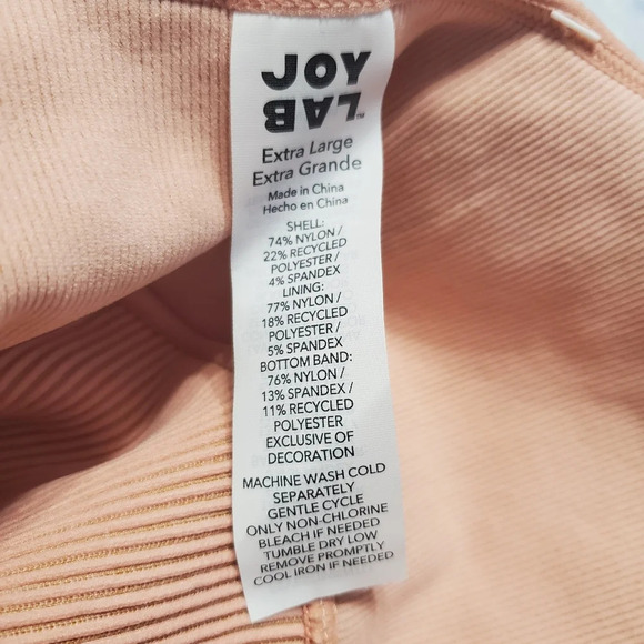 NWT Joy Lab Women's Seamless Ribbed Sports Bra XL - Picture 6 of 7